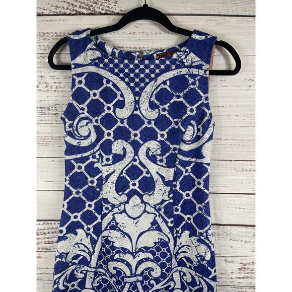 Isle By Melis Kozan Dress Women's Small Sleeveless Sheath Baroque Print - Picture 2 of 7